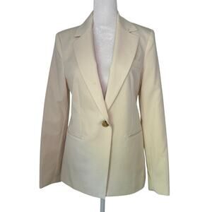 MNG by Mango ivory button up blazer size 4